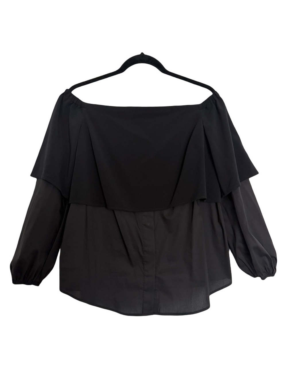 Guess Black Off-Shoulder Blouse